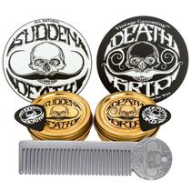 Kit Presente para Cuidado do Bigode Vintage Grooming Co. Cera para Bigode Death Grip & Sudden Death com Pente Kit Presente para Cuidado do Bigode Vintage Grooming Co. Cera para Bigode Death Grip & Sudden Death com Pente