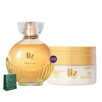 Kit Presente Perfume Colônia Creme Corpo Liz Aura O Boticário