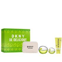 Kit Presente Perfume DKNY Be Delicious 100ml EDP Loção Bolsa