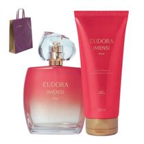 Kit Presente Perfume e Hidratante Imensi Alive Eudora Kit Presente Perfume e Hidratante Imensi Alive Eudora