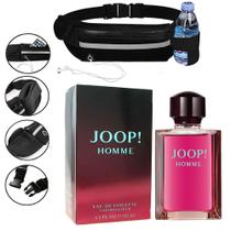 Kit Presente Perfume Joop Homme 125ml com Pochete Slim Fitness Saída de Fone
