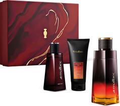 Kit Presente Perfume Malbec Tradicional + X e Sabonete Líquido Corporal e Cabelo Masculino (3 Itens)