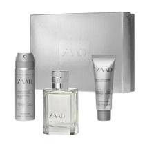Kit Presente Perfume Masculino Zaad Eau de Parfum 50ml Balm e desodorante (3 Itens) - OBoticario