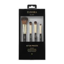Kit Presente Pincéis Glam (4 itens) - Eudora