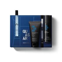 Kit Presente Quasar: Desodorante Colônia 10ml + Espuma de Barbear 47ml + Gel Pós Barba 75g - OBotica