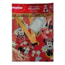 KIT PRESENTE SACO + FITA + ETIQUETA CROMUS DISNEY 25X37cm