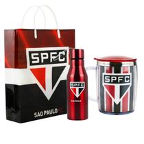 Kit Presente Sacola Caneca Garrafa Times São Paulo Torcedor