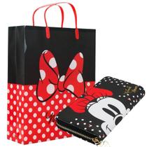 Kit Presente Sacola Carteira Porta Moeda Minnie Mouse Disney