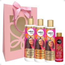 Kit Presente Salon Line De Repente Pronta: Shampoo, Condicionador e Acidificante + Mimo Exclusivo Kit Presente Salon Line De Repente Pronta: Shampoo, Condicionador e Acidificante + Mimo Exclusivo