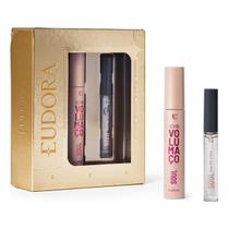 Kit Presente SOUL EUDORA Gloss Labial Incolor 5,2ml e Máscara de Cílios BOMB Volumaço 10g
