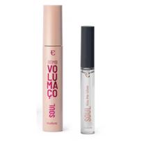 Kit Presente SOUL Gloss Labial Incolor 5,2ml Máscara de Cílios BOMB Volumaço 10g Kit Presente SOUL Gloss Labial Incolor 5,2ml Máscara de Cílios BOMB Volumaço 10g