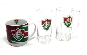 Kit Presente Torcedor Fluminense RJ 3x1 Canecas - AllMix