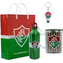 Kit Presente Torcedor Garrafa Caneca Chaveiro Fluminense Kit Presente Torcedor Garrafa Caneca Chaveiro Fluminense
