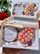 Kit Presente Vela Aromática e Sabonete Massageador Rosas