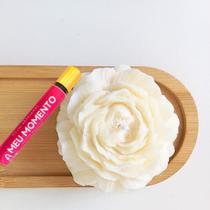 Kit presente Vela Aromática Flor Peônia + Blend de Oleos Essenciais Meu Momento