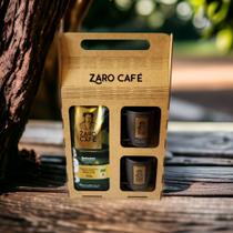 Kit Presente Zaro Café Intenso em Grãos 500g + 2 Canecas Pretas 170ml Kit Presente Zaro Café Intenso em Grãos 500g + 2 Canecas Pretas 170ml