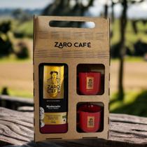 Kit Presente Zaro Café Moderado Moído 500g + 2 Canecas Vermelhas 200ml