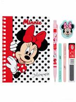 Kit Presenteável Oficial da Minnie Caderno Universitário e Papelaria Completa Kit Presenteável Oficial da Minnie Caderno Universitário e Papelaria Completa