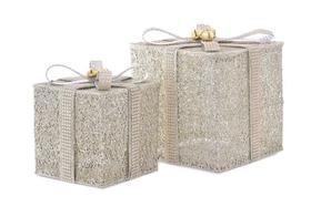 Kit Presentes Shine 3AA 2PCs 20cm 15cm Decoração de Natal