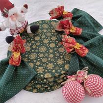 Kit presentinho natal jogo americano sousplat base 20 pçs