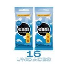 Kit Preservativo Camisinha Prudence Ultra Sensível 16un