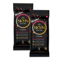 Kit Preservativos com 2 Pacotes SKYN Cocktail com 6 unidades Kit Preservativos com 2 Pacotes SKYN Cocktail com 6 unidades