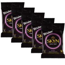 Kit Preservativos com 5 Pacotes SKYN Elite com 3 unidades Kit Preservativos com 5 Pacotes SKYN Elite com 3 unidades