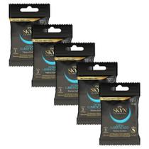 Kit Preservativos com 5 Pacotes SKYN Extra Lubrificado com 3 unidades Kit Preservativos com 5 Pacotes SKYN Extra Lubrificado com 3 unidades