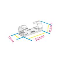 Kit Presilha ABS Adesiva Organização de Fio Cabo 25x10x10mm 13mm 30x10x10mm 35mm TEXINC