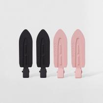 Kit Presilha de Cabelo Preta e Rosa Océane Edition (2 Produtos)