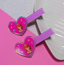 Kit Presilha de Cabelos Infantil Bico de Pato Hair Clips Tic-Tac para Meninas Princesas Disney Frozen Sofia Frozen