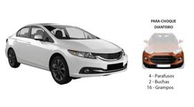 Kit Presilha Parachoque Dianteiro Civic 2013 A 2017 Kit Presilha Parachoque Dianteiro Civic 2013 A 2017
