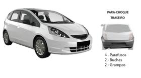 Kit Presilha Parachoque Traseiro Fit 2004 A 2008 Kit Presilha Parachoque Traseiro Fit 2004 A 2008