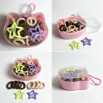 Kit Presilhas e Amarradores Hello Kitty Infantil Acessórios de Cabelo Kit Presilhas e Amarradores Hello Kitty Infantil Acessórios de Cabelo