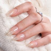 Kit Press On Nails BartBox Soft Gel Almond Chrome Nude 30 Kit Press On Nails BartBox Soft Gel Almond Chrome Nude 30