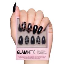 Kit Press On Nails Glamnetic Love Me Not Black Heart 30