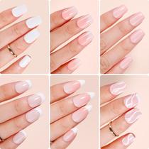 Kit Press on Nails Makartt Short Nude Elegance Coffin 144 unidades
