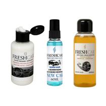 Kit Pretinho Baba Camelo + Silicone Revitalizante + Perfume New Car