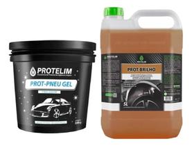 Kit Pretinho Gel 3.6kg E Finalizador Caixa De Rodas 5 Litros