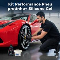Kit- Pretinho para Pneu concentrado 500 ml+ Silicone em Gel 600ml,brilho e proteção
