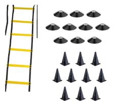 Kit Preto Escada 7 Degraus 10 Cones 10 Chapéus Academia Kit Preto Escada 7 Degraus 10 Cones 10 Chapéus Academia