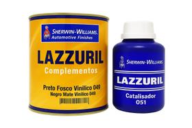 KIT Preto Fosco Vinílico 600ml 049 + Endurecedor 300ml 051 - LAZZURIL SHERWIN WILLIAMS KIT Preto Fosco Vinílico 600ml 049 + Endurecedor 300ml 051 - LAZZURIL SHERWIN WILLIAMS