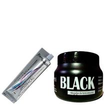 Kit Preto ulado 1 Máscara 250G 1 Coloração N1.0 Mairibel