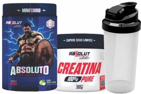 Kit PréTreino Absoluto 420g Creatina Pura 300g Coqueteleira Grátis Desempenho e Economia Kit PréTreino Absoluto 420g Creatina Pura 300g Coqueteleira Grátis Desempenho e Economia
