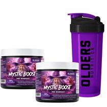 Kit PréTreino Mystic Boost 200g Olders Nutrition com Coqueteleira Shaker 600ml