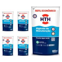 Kit Previne Água Verde Algicida Manutenção 5 Refis 900ML Hth