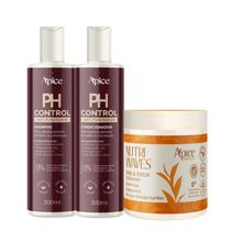 Kit Previne Ressecamento Ph Control + Creme Nutri Waves - Apice Nutre Profundame Kit Previne Ressecamento Ph Control + Creme Nutri Waves - Apice Nutre Profundame