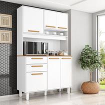 Kit Prime Armário para Cozinha 6 Portas 2 Gavetas (1,20 m) Branco Kit Prime Armário para Cozinha 6 Portas 2 Gavetas (1,20 m) Branco