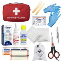 Kit Primeiros Socorros Bolsa Mochilas Camping Carro Completo