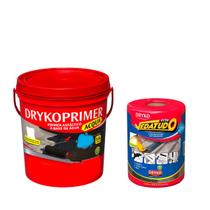 KIT PRIMER PARA MANTA ASFÁLTICA DRYKOPRIMER ACQUA GL 3,6L + MANTA ASFÁLTICA FITA VEDATUDO ALUMÍNIO 20cm KIT PRIMER PARA MANTA ASFÁLTICA DRYKOPRIMER ACQUA GL 3,6L + MANTA ASFÁLTICA FITA VEDATUDO ALUMÍNIO 20cm